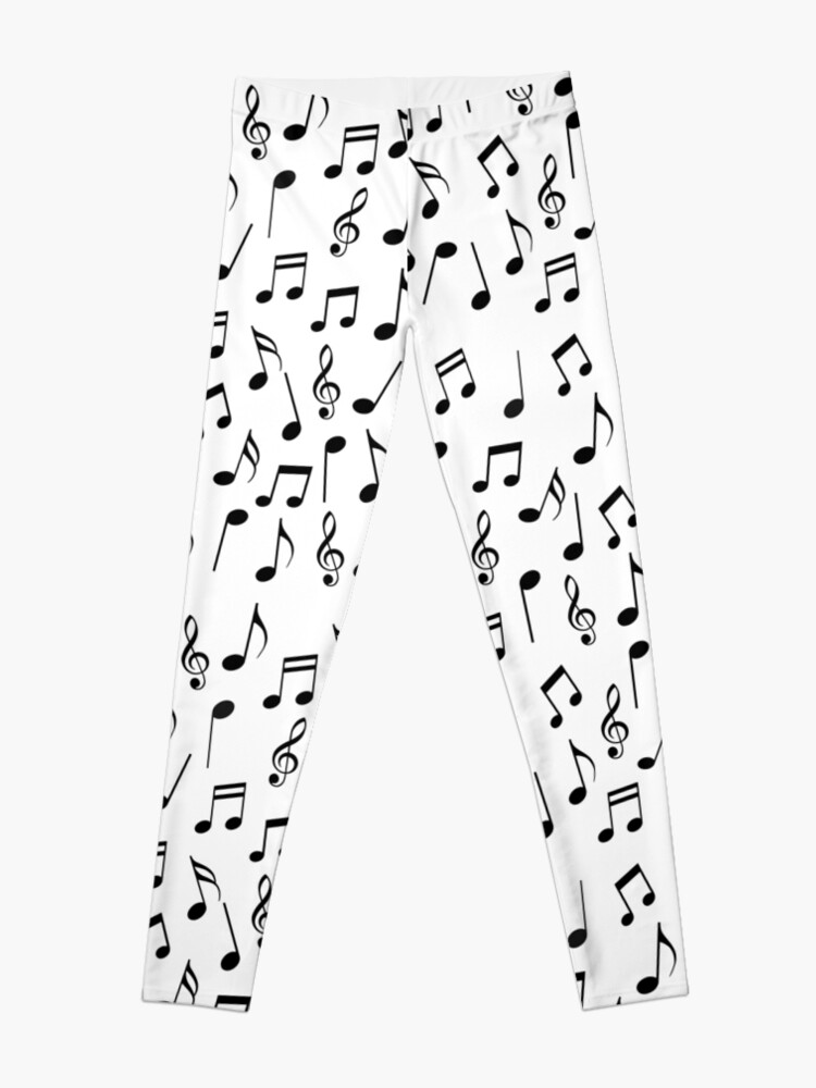 Alternate view of Music Notes Pattern Leggings