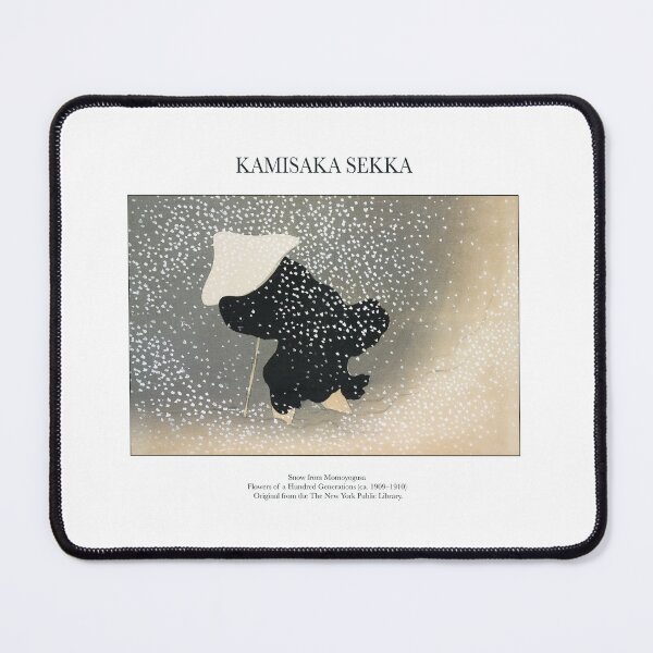 Item preview, KAMISAKA SEKKA · Snow from Momoyogusa Flowers of a Hundred Generations · Japanese vintage illustration designed and sold by FrostMintStudio.