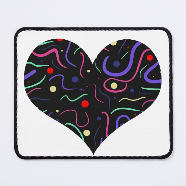 Item preview, Carnival Colours Modern Heart Shape Design designed and sold by AMSonArt.