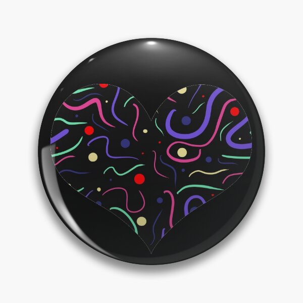 Item preview, Carnival Colours Modern Heart Shape Design designed and sold by AMSonArt.