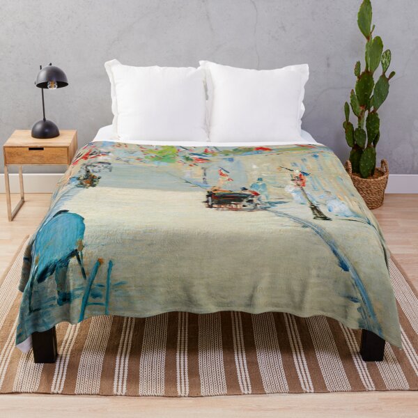 Item preview, La Rue Mosnier With Flags - Edouard Manet designed and sold by brushandframes.