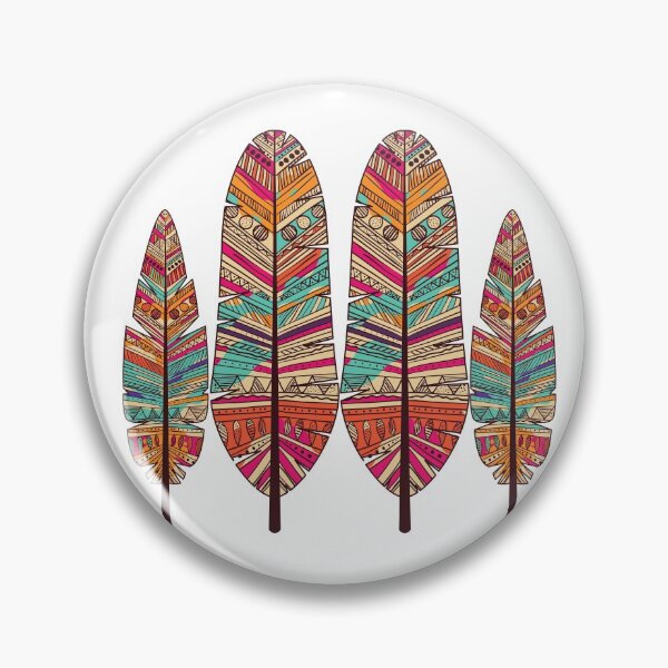 Item preview, Feathers Colourful Bohemian Rustic Design designed and sold by JellyBeenzz.