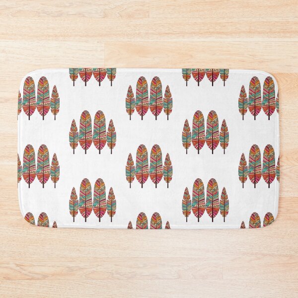 Item preview, Feathers Colourful Bohemian Rustic Design designed and sold by JellyBeenzz.