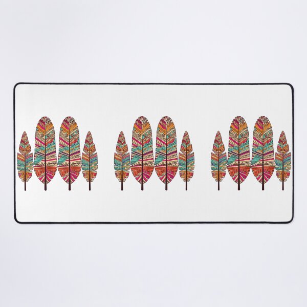 Item preview, Feathers Colourful Bohemian Rustic Design designed and sold by JellyBeenzz.
