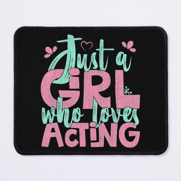 Item preview, Just A Girl Who Loves Acting Gift print designed and sold by theodoros20.