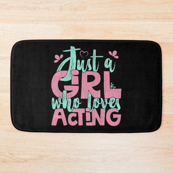 Item preview, Just A Girl Who Loves Acting Gift print designed and sold by theodoros20.