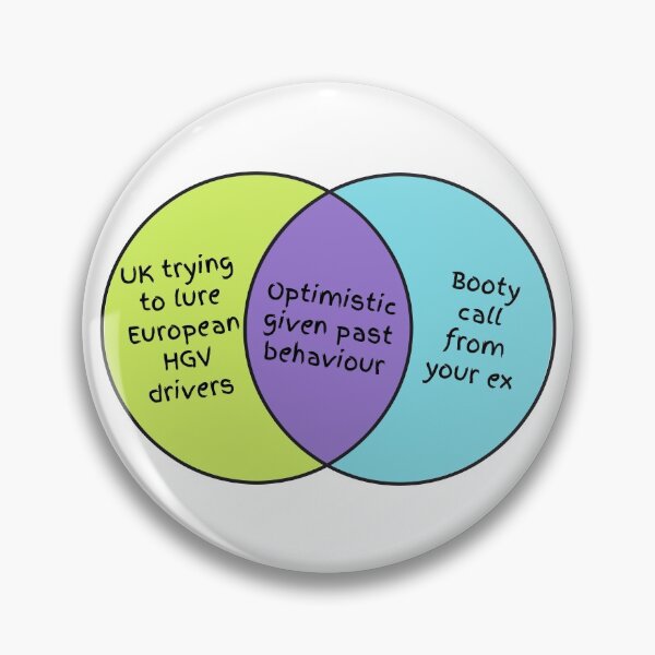 Item preview, European HGV drivers - Venn diagram designed and sold by The Agreeable Raven.