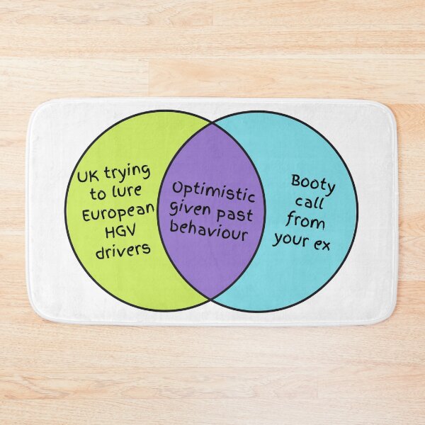 Item preview, European HGV drivers - Venn diagram designed and sold by The Agreeable Raven.