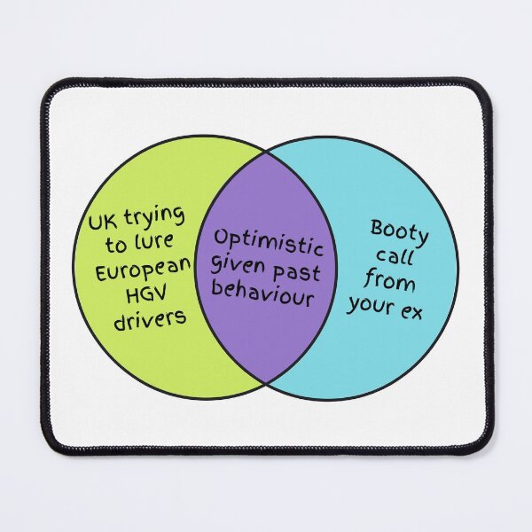 Item preview, European HGV drivers - Venn diagram designed and sold by The Agreeable Raven.