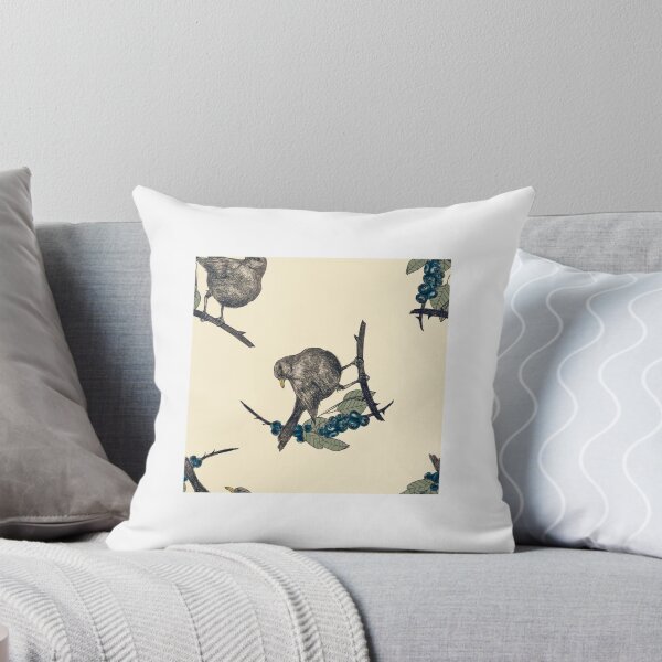 Item preview, Sloe down blackbird - cream designed and sold by Squirrels-Leap.
