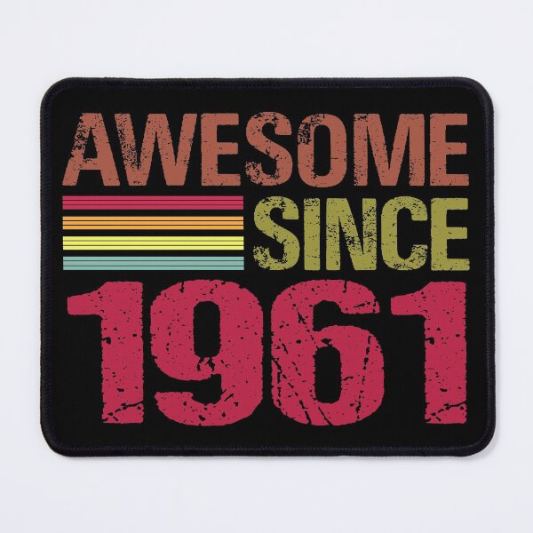 Item preview, Awesome Since 1961 Retro Vintage 60th Birthday Gift designed and sold by designbychow.