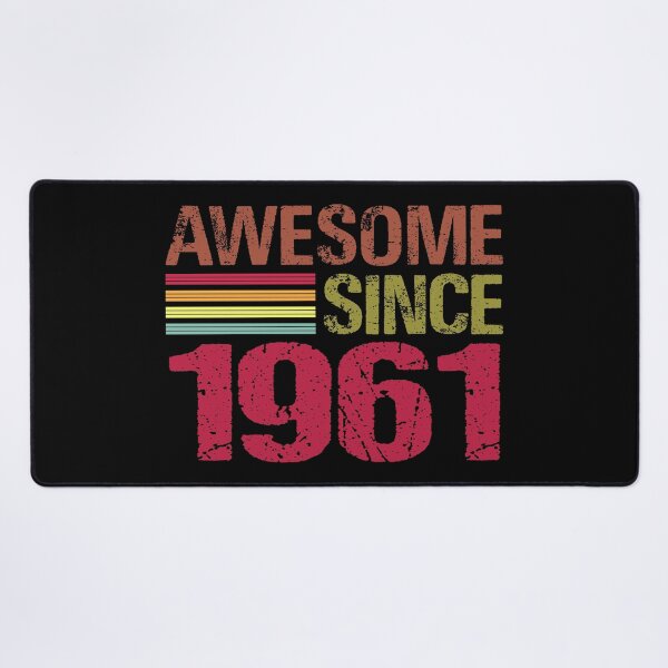 Item preview, Awesome Since 1961 Retro Vintage 60th Birthday Gift designed and sold by designbychow.