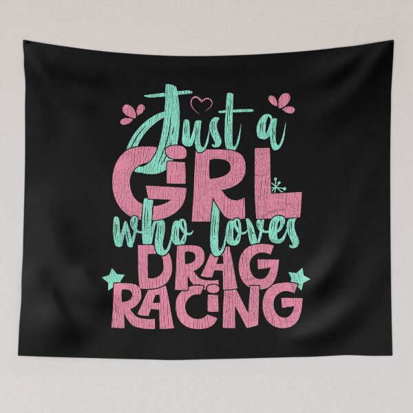 Item preview, Just A Girl Who Loves Drag Racing Gift print designed and sold by theodoros20.