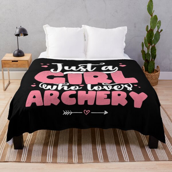 Item preview, Just A Girl Who Loves Archery - Cute archer gift print designed and sold by theodoros20.
