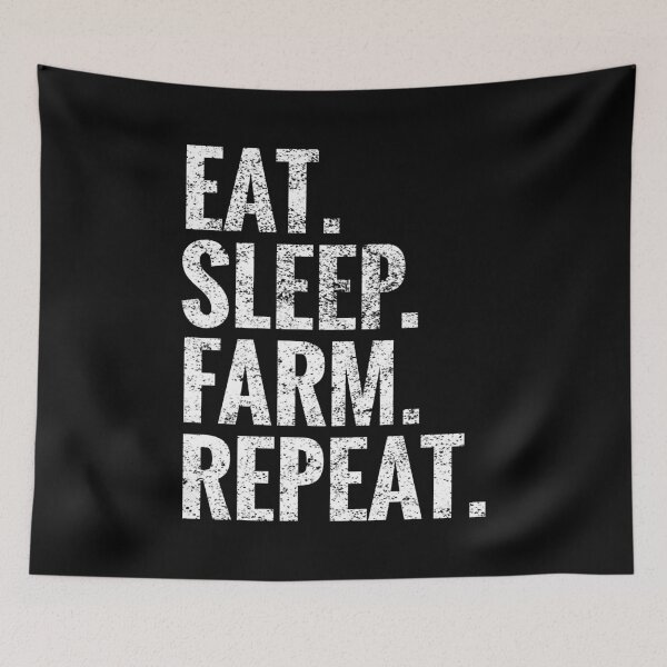 Item preview, Eat Sleep Farm Repeat designed and sold by Teelogic.
