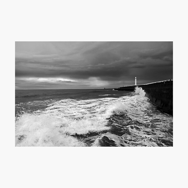 The White Lighthouse (monochrome) Photographic Print