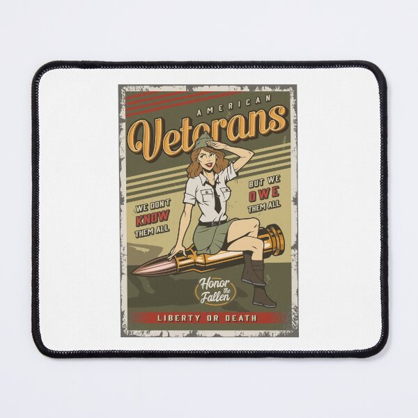 Item preview, American Veterans Pinup Girl designed and sold by Vector Scout Lab.