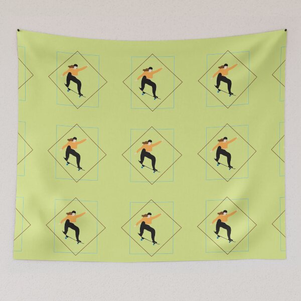 Item preview, Vintage Girl Skateboarding Design designed and sold by Red-ElYoubi.