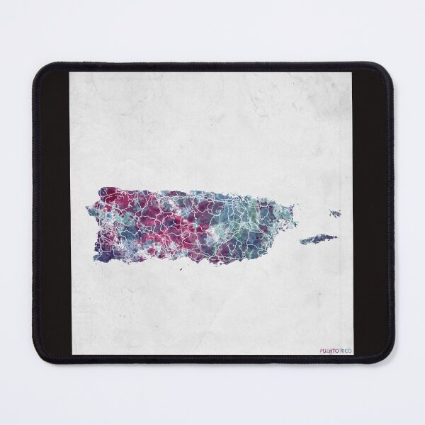 Item preview, puerto rico carte couleurs froides Poster designed and sold by BentleyGordon4.