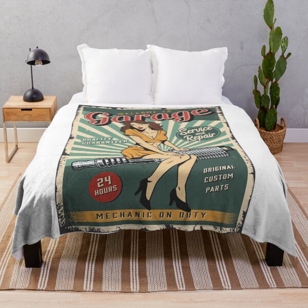 Item preview, Vintage Garage Pinup Girl designed and sold by Vector Scout Lab.