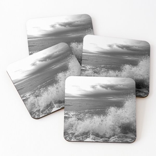 Item preview, Stormy Ocean Waves (monochrome) designed and sold by AdvancedPhotons.