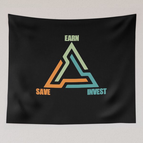 Item preview, Earn Save Invest Good Lifestyle designed and sold by Dressed For  Duty.