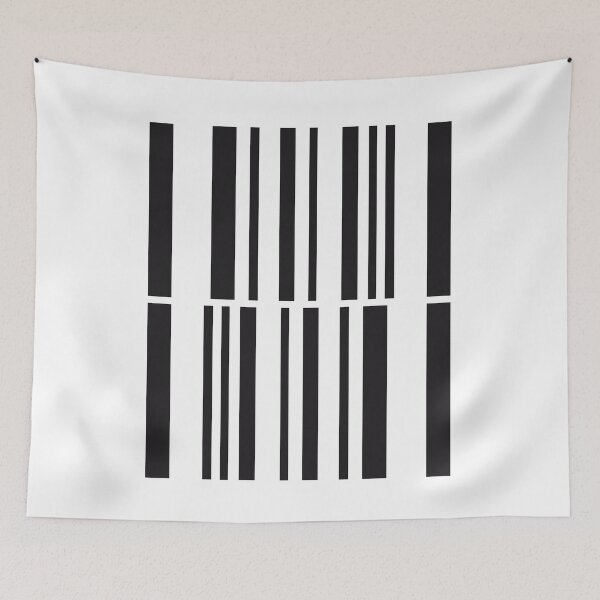 Item preview, Double Barcode | Minimalistic Linear Art | Black Lines designed and sold by in-vectors.