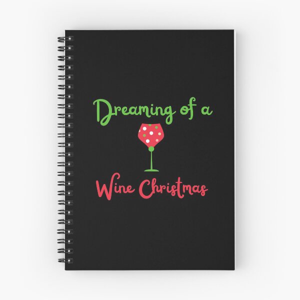 Item preview, Dreaming of a wine Christmas - Funny wine enthusiast Christmas pun designed and sold by Theleochick.