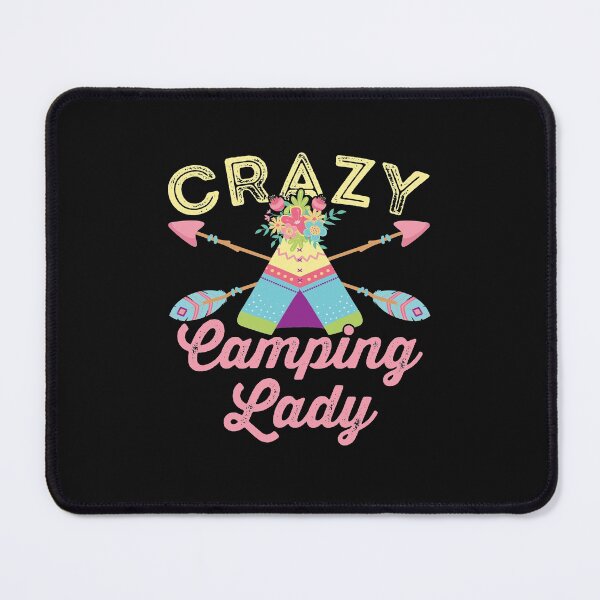 Item preview, Crazy Camping Lady designed and sold by jaygo.