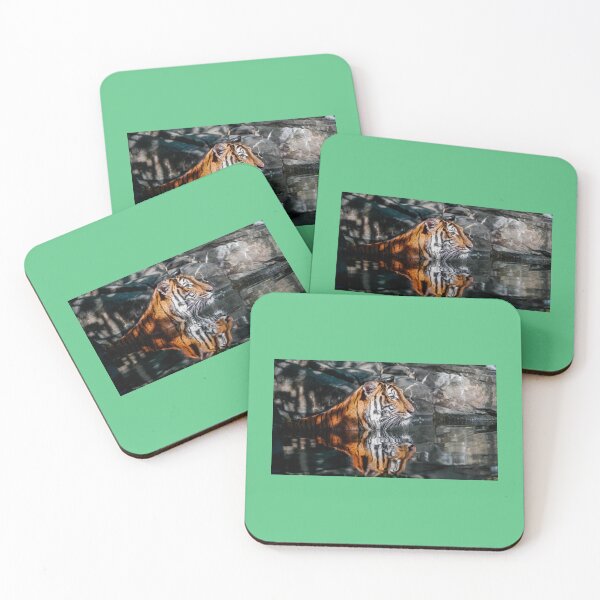 Item preview, Reflection of a King - Tiger at the Zoo in NY   designed and sold by FashionHeree.