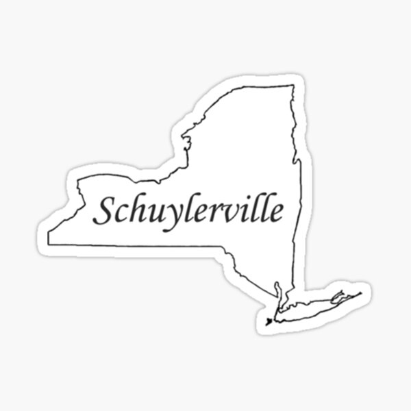 "Schuylerville, Bronx, NYC " Sticker for Sale by FashionHeree Redbubble