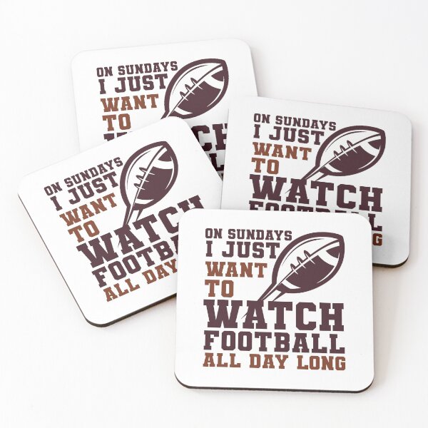 Item preview, On Sundays We Watch Football, Sunday Football designed and sold by Maria Garcia.