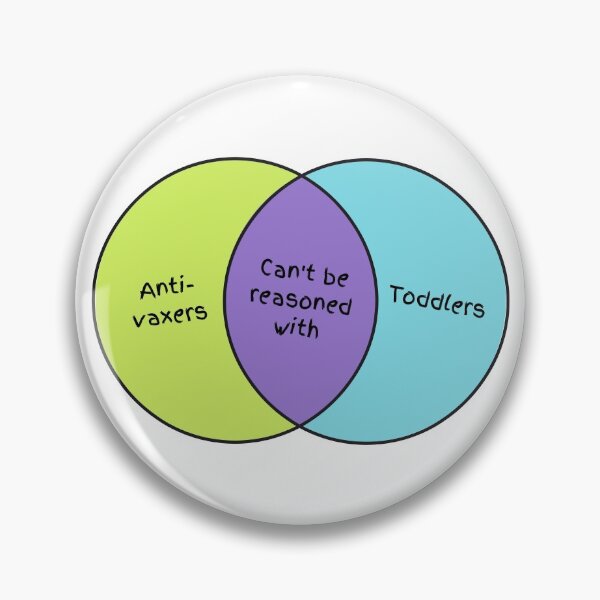 Item preview, Can't be reasoned with - Venn diagram designed and sold by The Agreeable Raven.