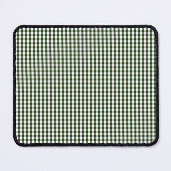 Item preview, Small Dark Forest Green and White Gingham Check designed and sold by podartist.