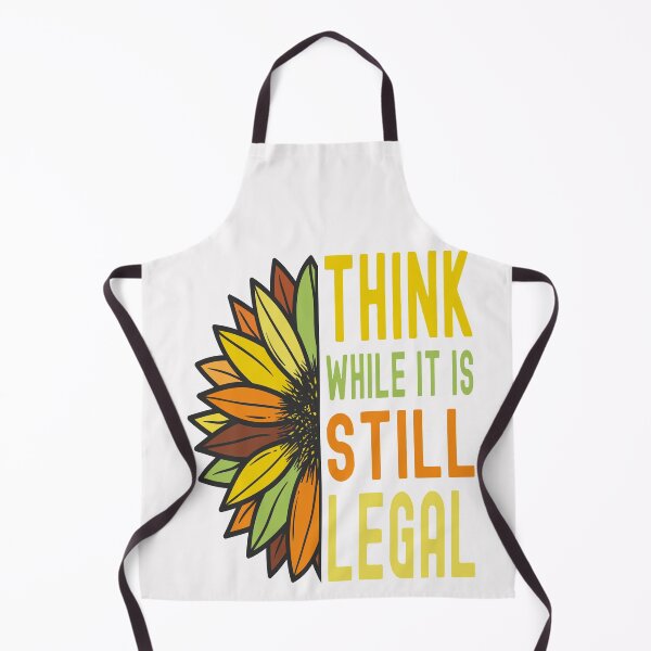 Item preview, Think While It Is Still Legal Half Sunflower designed and sold by darikamc.