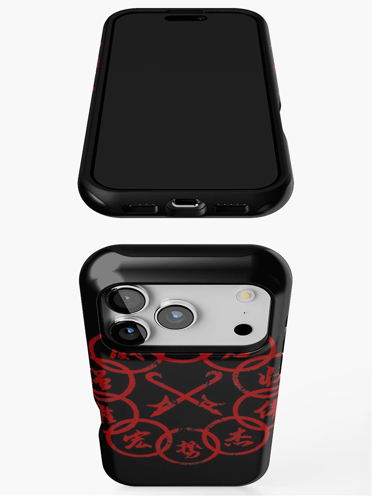 Thumbnail 3 of 4, iPhone Case, Ten Rings Red designed and sold by Tsudo.