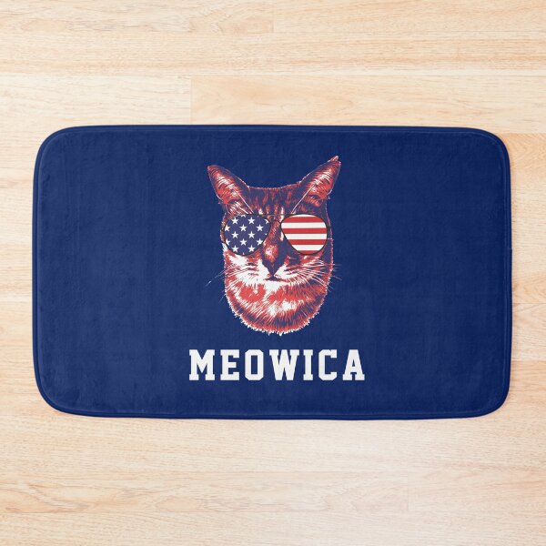 Aperçu de l'œuvre Lunettes de soleil drapeau américain chat USA | Fierté du pays créée et vendue par thecooltable.