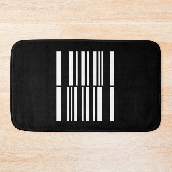 Item preview, Double Barcode White Lines / Minimalistic Linear Art designed and sold by in-vectors.