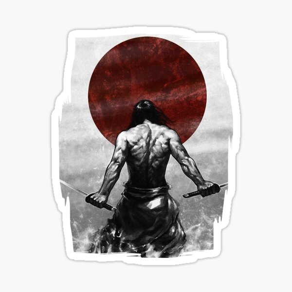 Samurai Warrior Vintage Fighter Retro Bushido Japanese Swordsmen Sticker For Sale By Salammed 4992