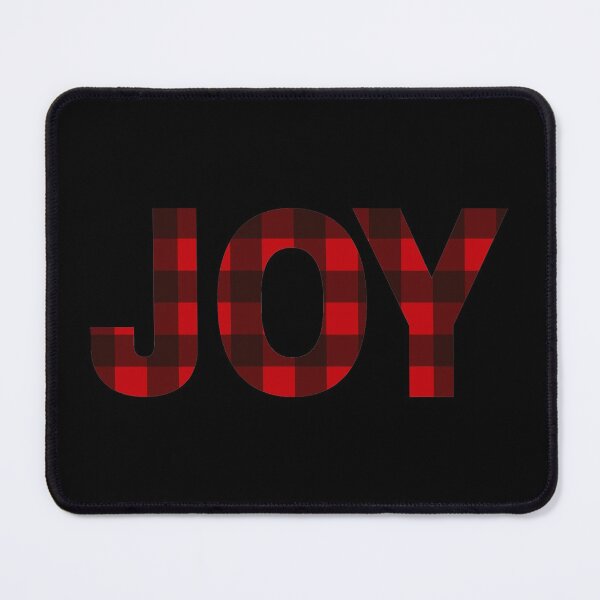 Item preview, Joy in Red and Black Buffalo Plaid Christmas Gift Christmas Home Decor Gift for Wife or Mom Mother designed and sold by Orchyd.