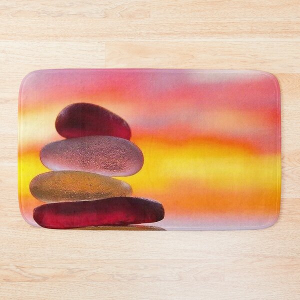 Item preview, Pile of Stones with sunset, Rock pile, Red tone rocks stacked, sunset and stones, designed and sold by Nostrathomas66.