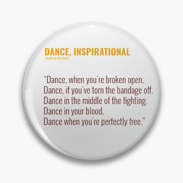 Item preview, Djalâl ad Dîn Rûmî, Insprational Quotes about Dancing designed and sold by Studio TANFF.