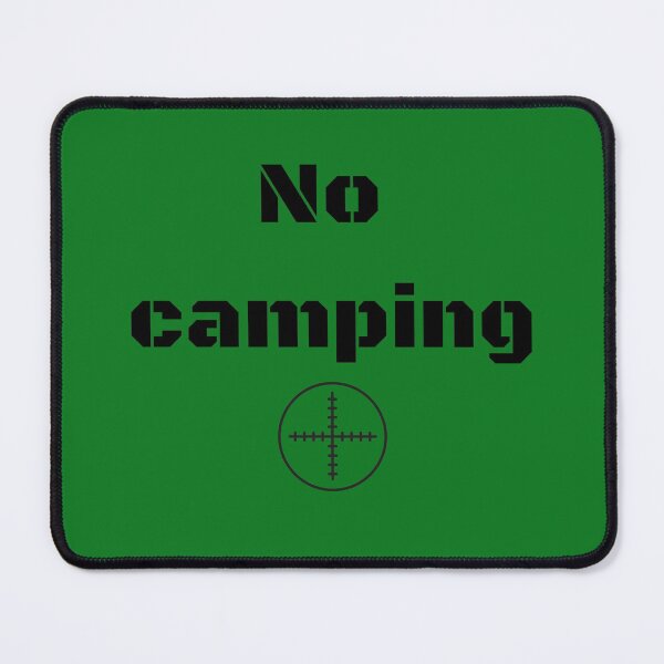 Item preview, No Camping - Gamer life design designed and sold by Witfulwisdom.