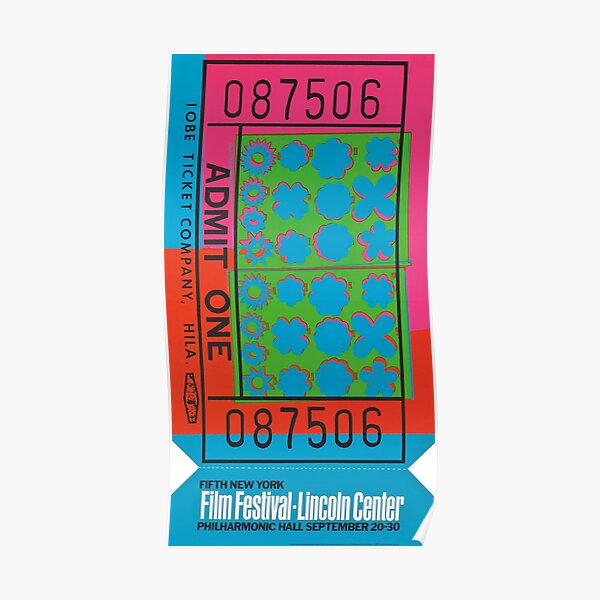 Warhol Lincoln Center ticket Poster