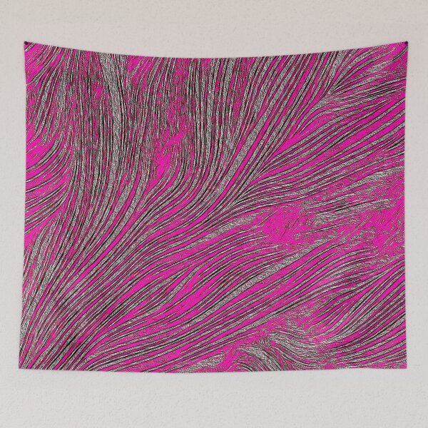 Item preview, Fuchsia Shimmer Stripes designed and sold by fatenanwar.