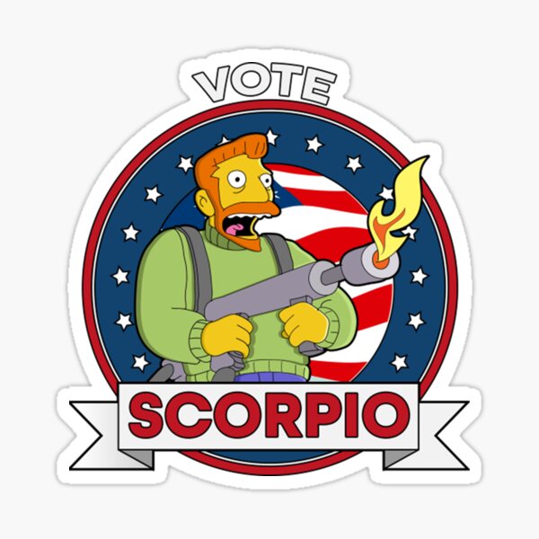 Vote Scorpio Sticker