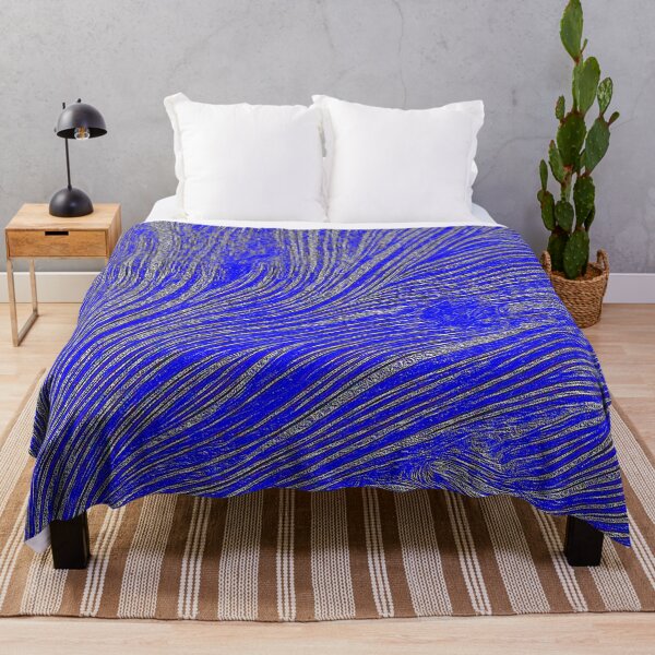 Item preview, Cobalt Blue Shimmer Stripes designed and sold by fatenanwar.