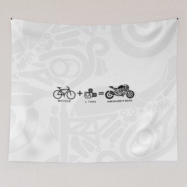 Item preview, Bicycle + L-Twin = Monster, Design Math for the Real Bikers designed and sold by etoide.
