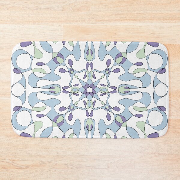 Item preview, Geometric purple, green, and blue design.  designed and sold by PaintingsByKF.