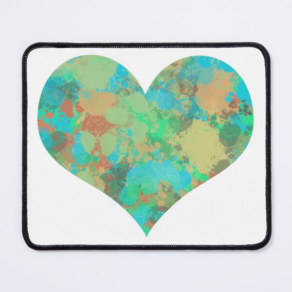 Item preview, Green Drops Modern Heart Shape Design designed and sold by AMSonArt.